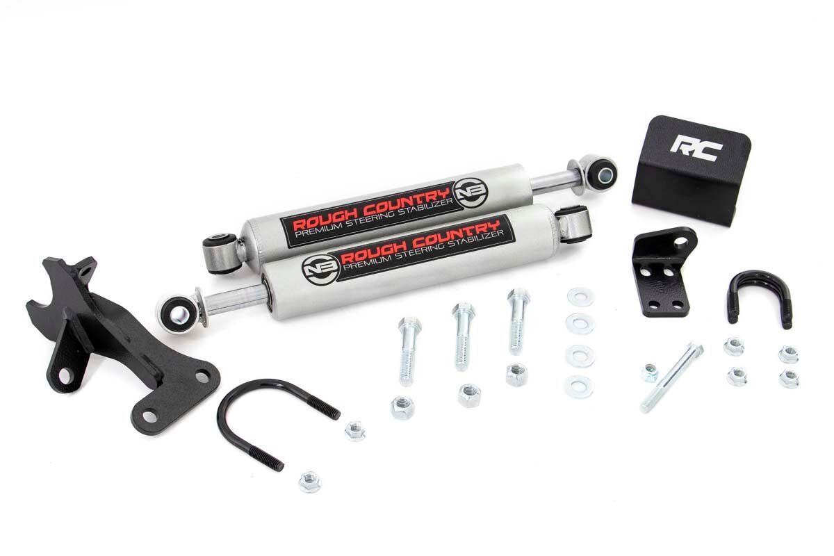 Jeep Grand Cherokee Steering Stabilizer - Dual - Rough Country - N3 - '99-'04